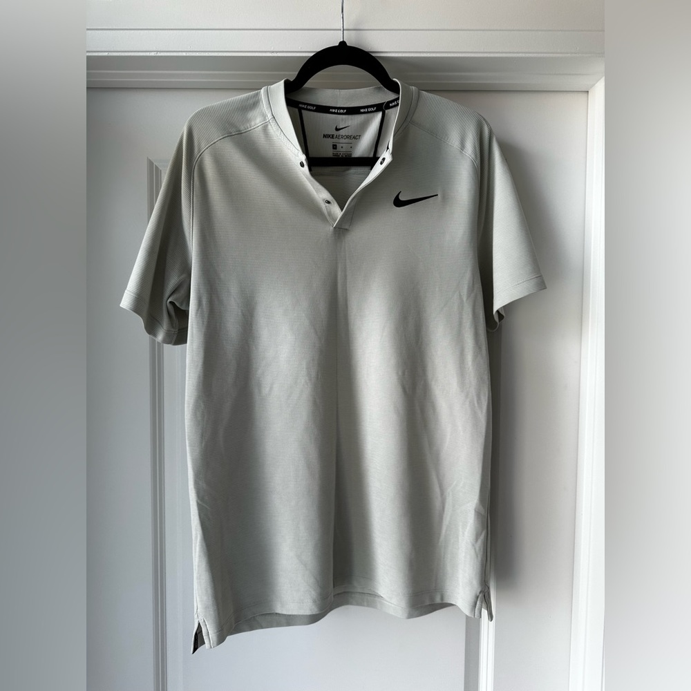 Nike Gray Polo Shirt Classic Design